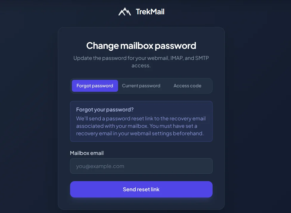 Password Reset UI