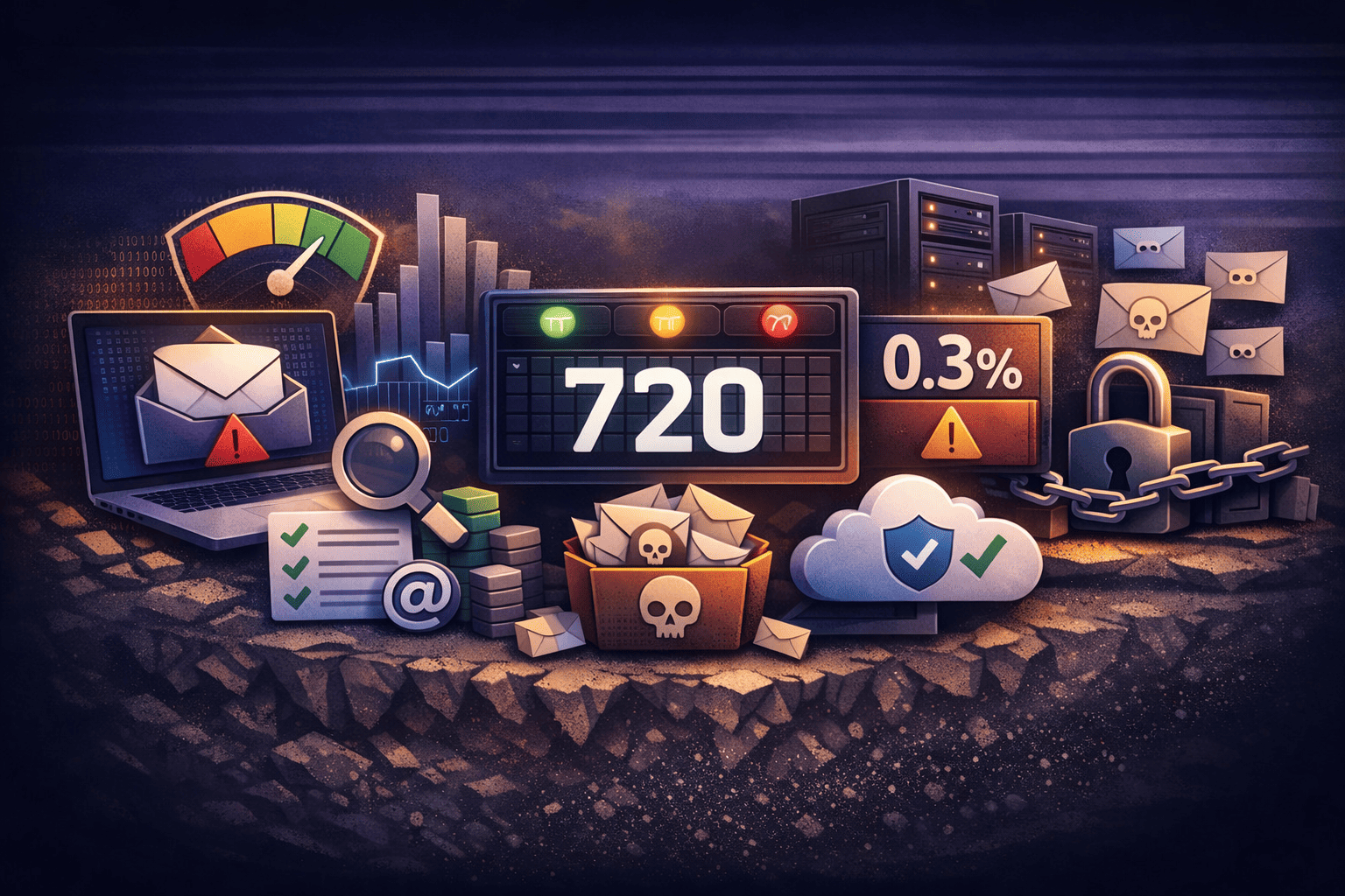 Domain catch-all email routing diagram showing wildcard address flow and quarantine sink architecture