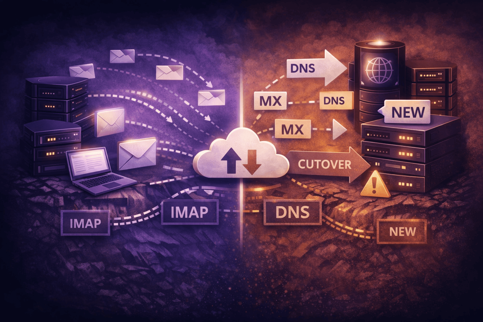 Rackspace email alternative comparison — TrekMail flat-rate hosting dashboard