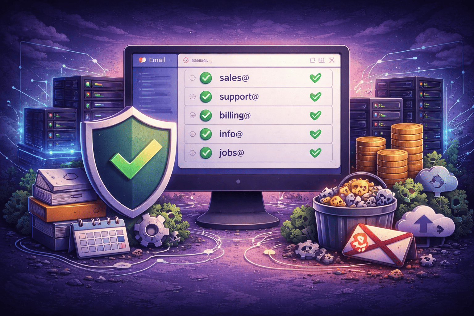 Client email management dashboard for agency mailbox control