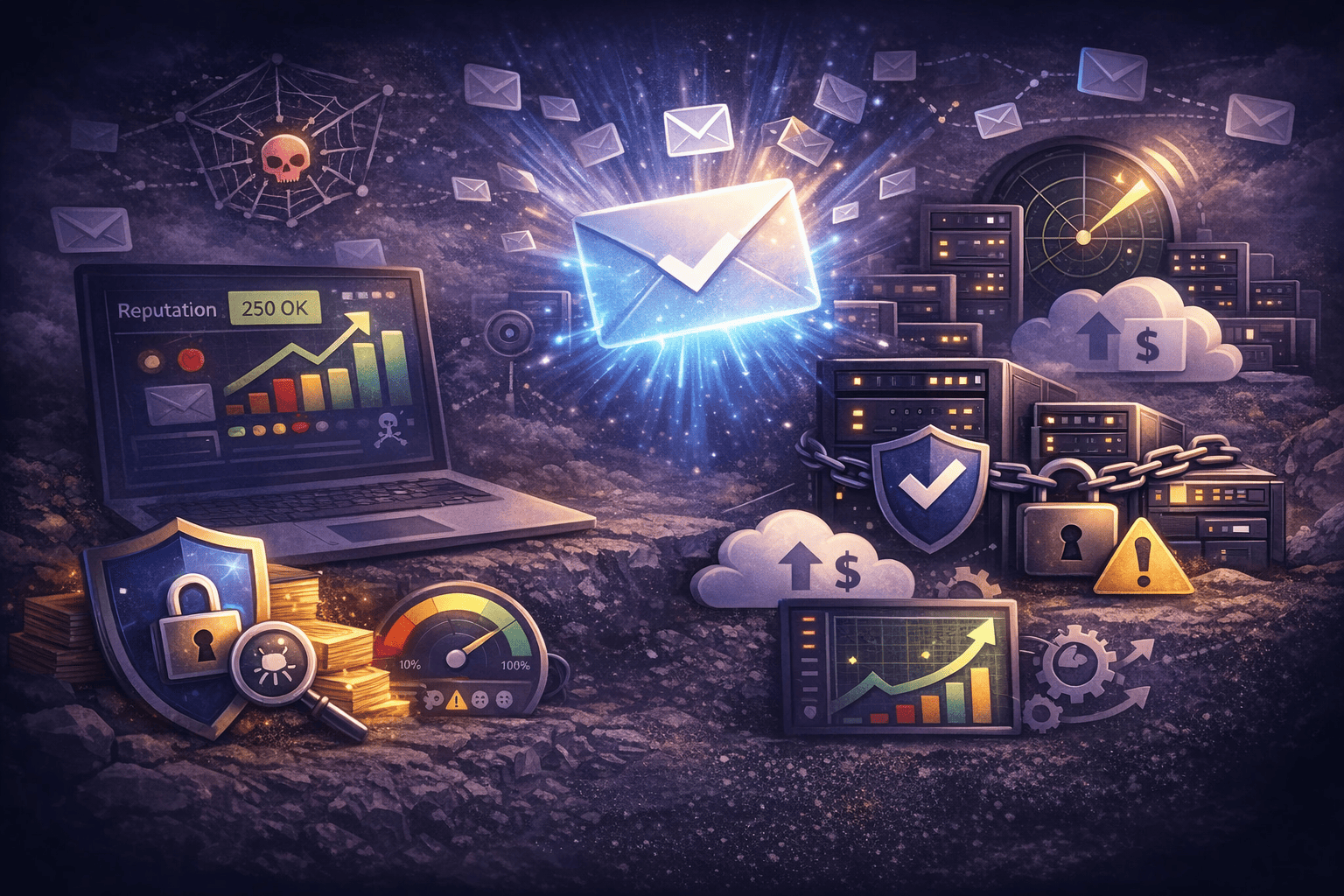 Customer email management access control model diagram