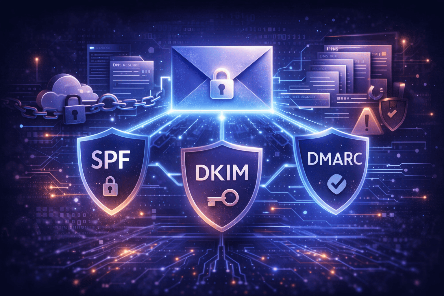 Diagram showing how alias email address routing works