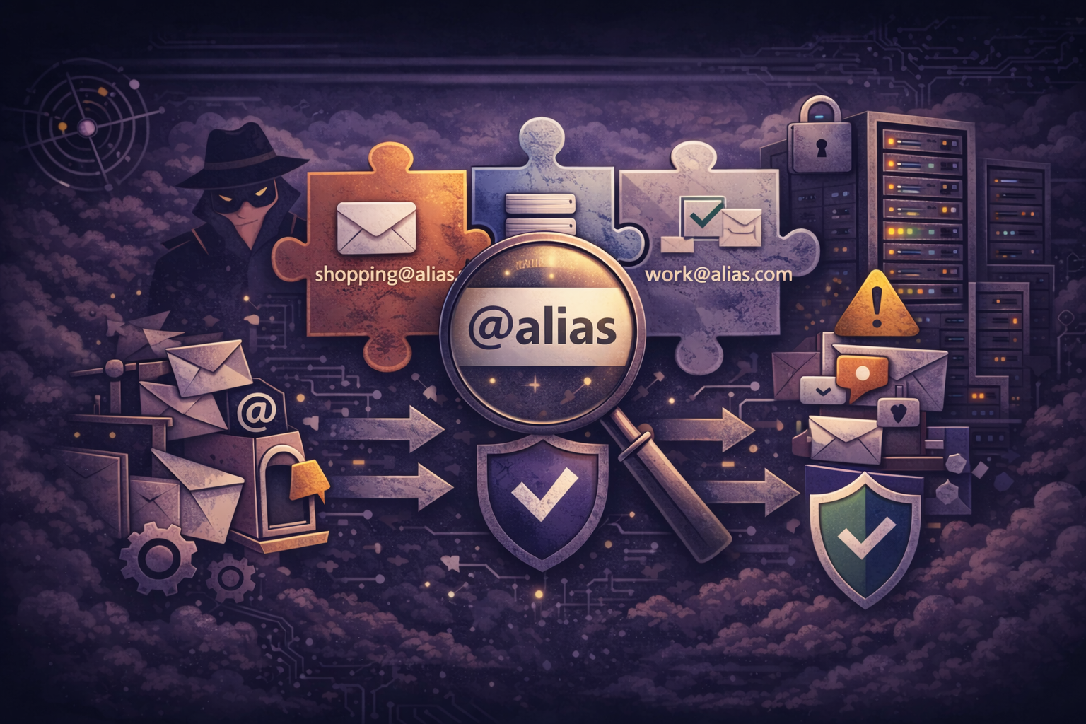 Email aliases — multiple business addresses delivered to one inbox