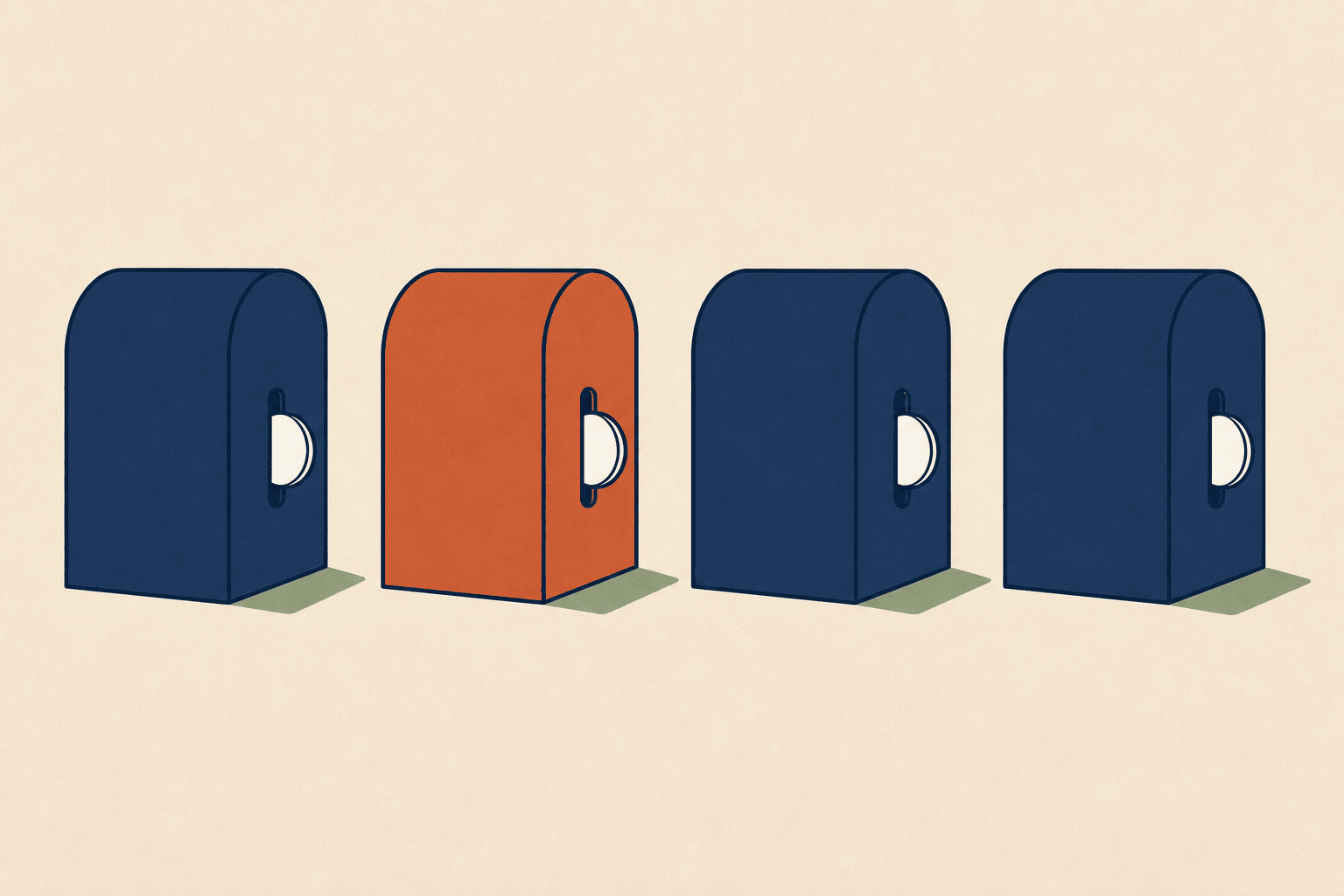 Several shared addresses each carrying its own monthly charge