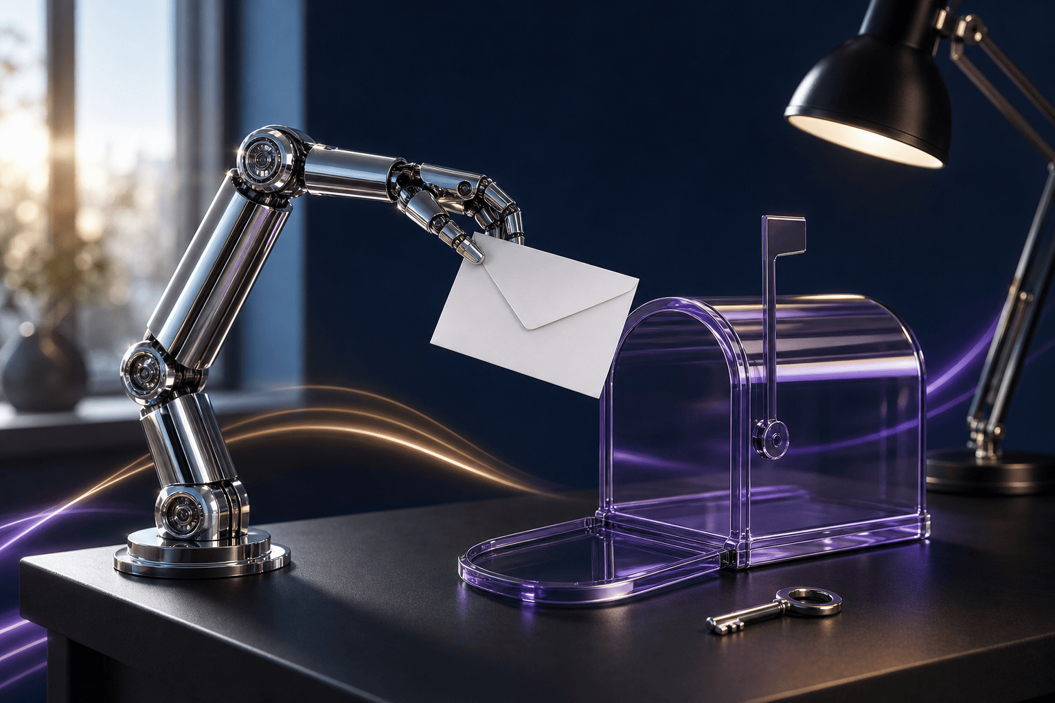 An AI assistant calling mail-platform tools through an MCP server