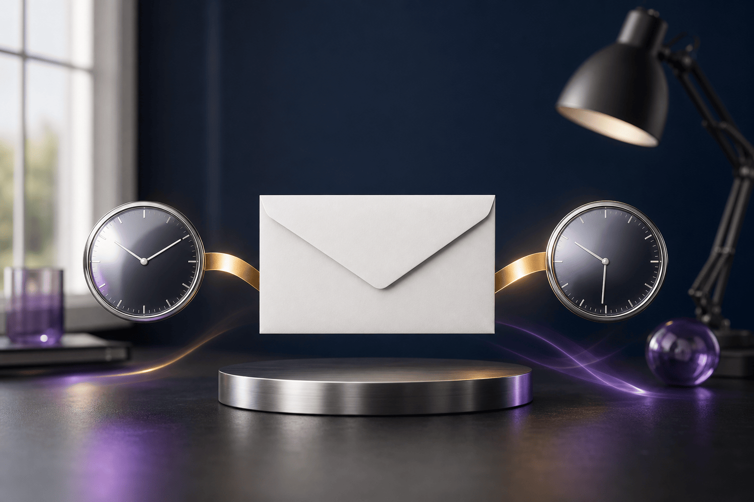 The same calendar event displayed correctly in two different time zones
