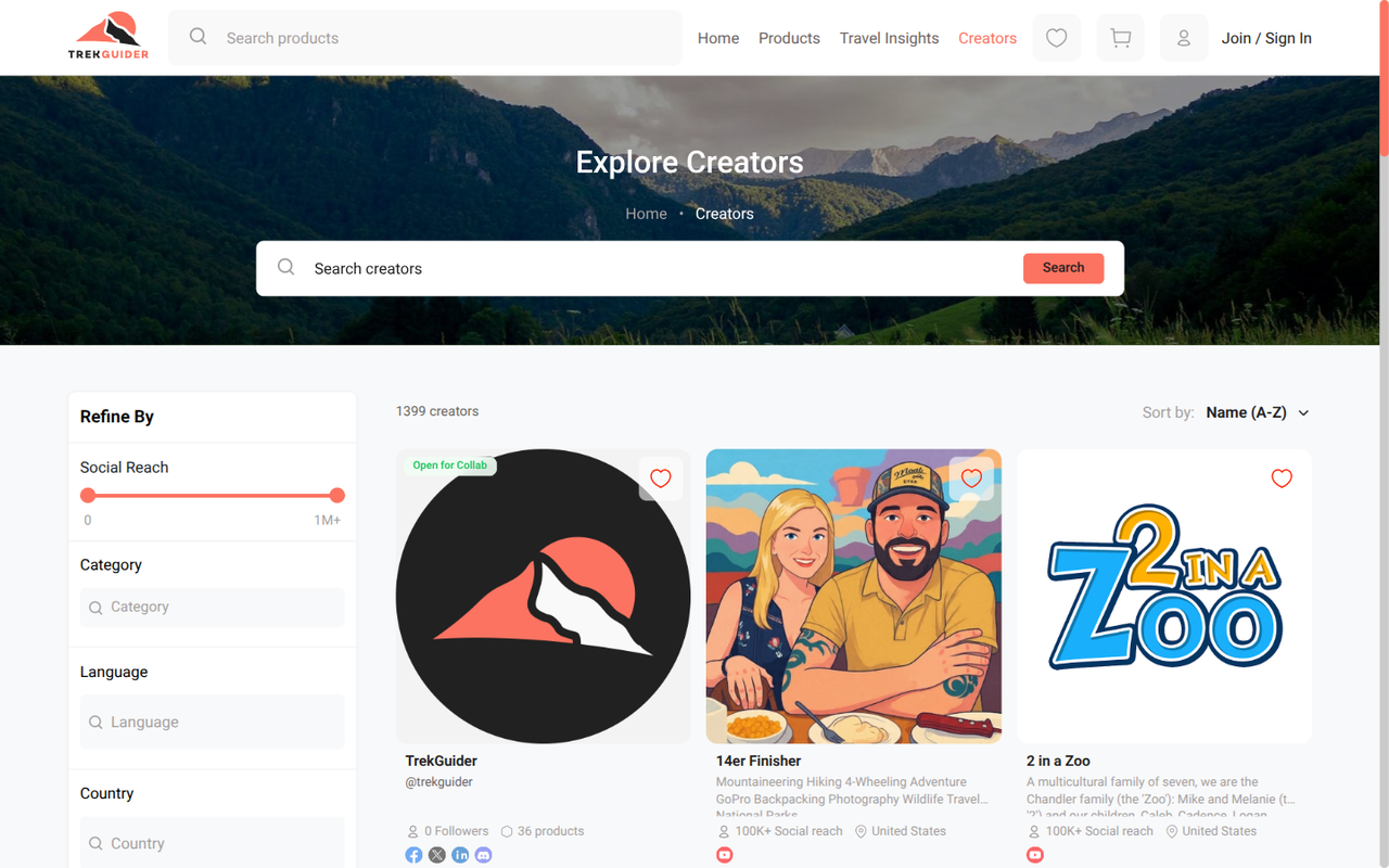 The creators directory