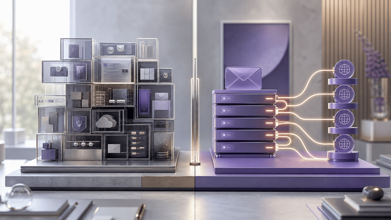 Zoho versus TrekMail email hosting comparison